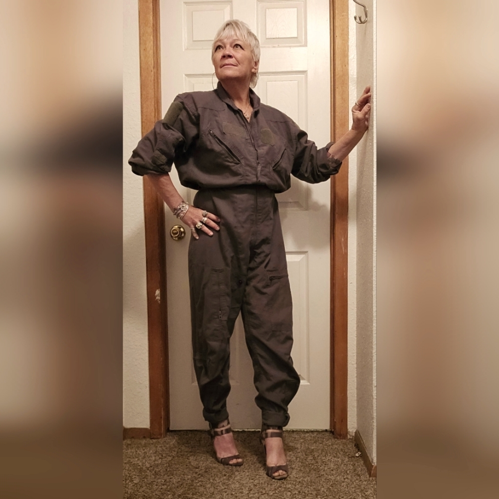 •VINTAGE MILITARY JUMPSUIT•